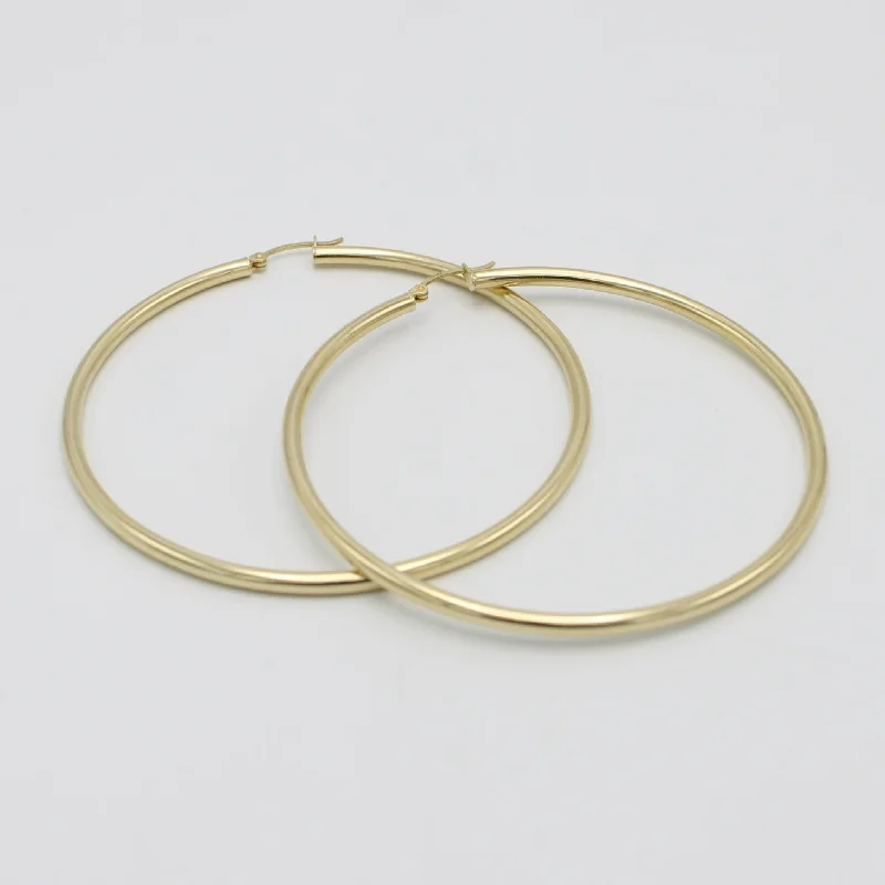 minimalist threader earrings gold 14K Hoops Yellow Gold