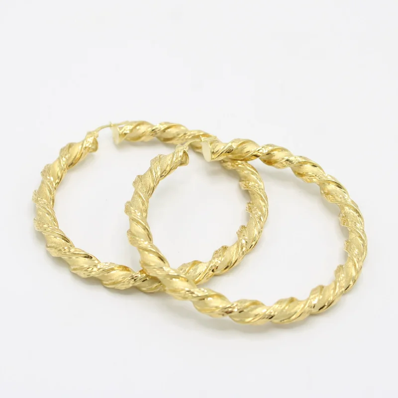 vintage Victorian brooch pin 14K Spiral Hopps Yellow Gold