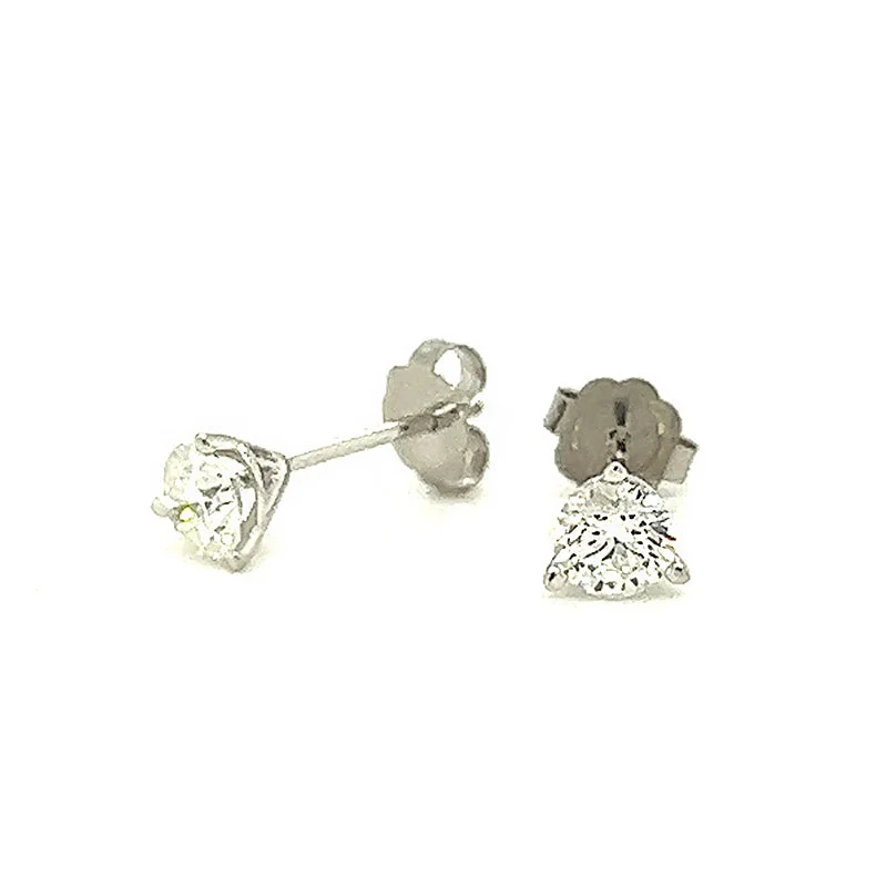 handmade leather pendant necklace Diamond Stud Earrings, 0.60 Carats Total Weight