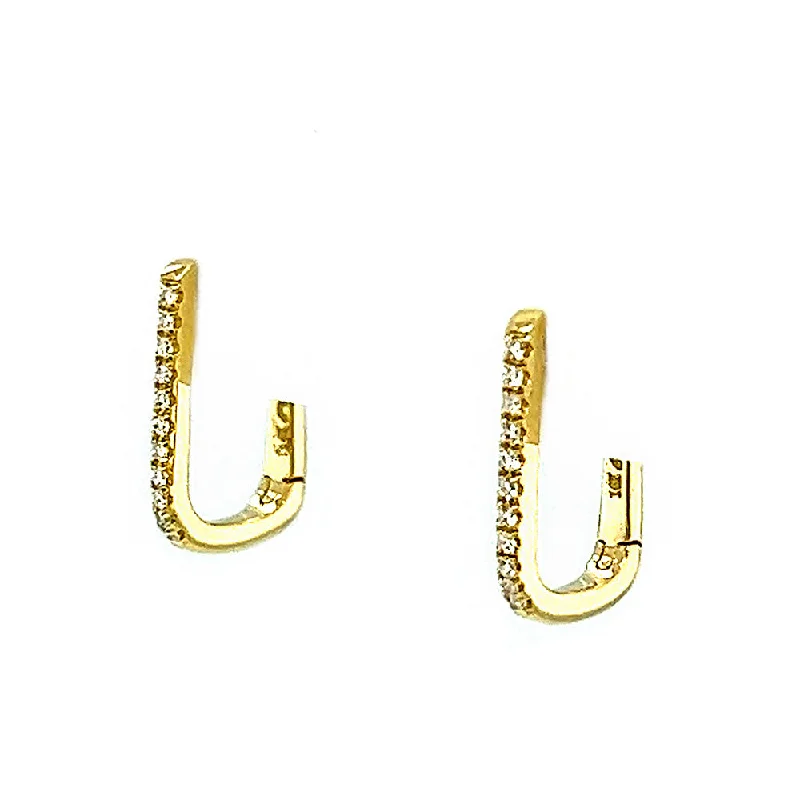 gold and turquoise statement ring Diamond Hoop Earrings