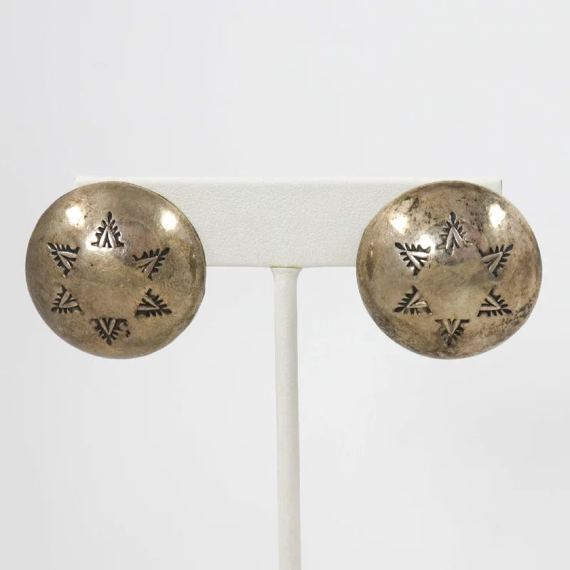 personalized zodiac birthstone necklace 1970s Clip Earrings