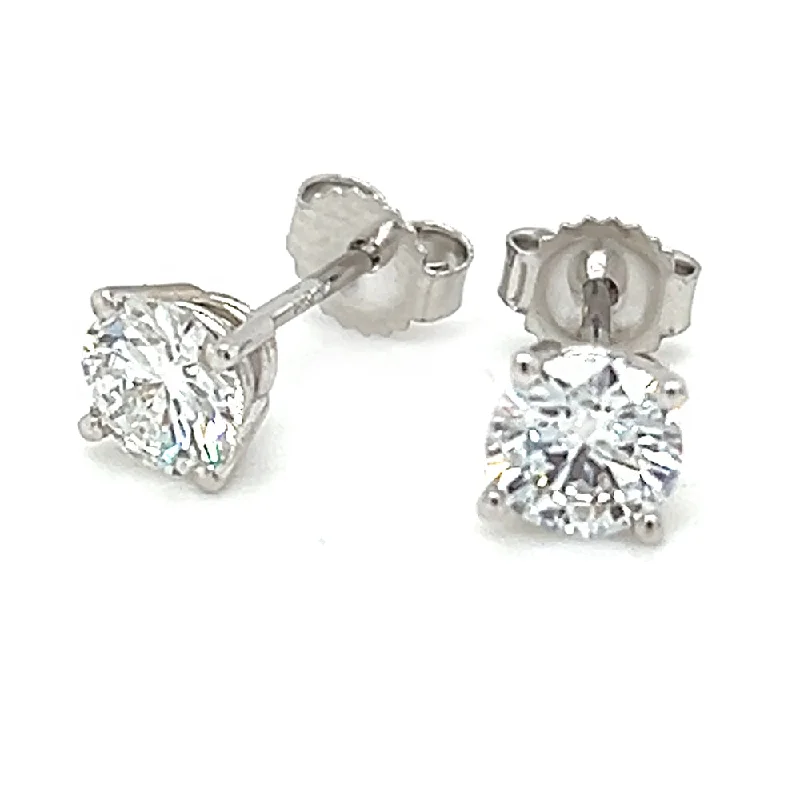 dainty chain bracelet layered 1cttw Lab Grown Diamond Earrings