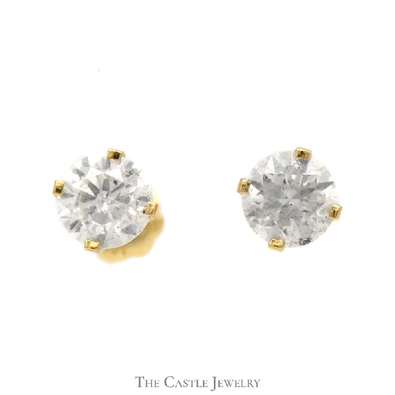 petite diamond promise ring 1cttw Round Brilliant Cut Diamond Earrings in 14k Yellow Gold Screw Back Posts petite diamond promise ring 1cttw Round Brilliant Cut Diamond Earrings in 14k Yellow Gold Screw Back Posts