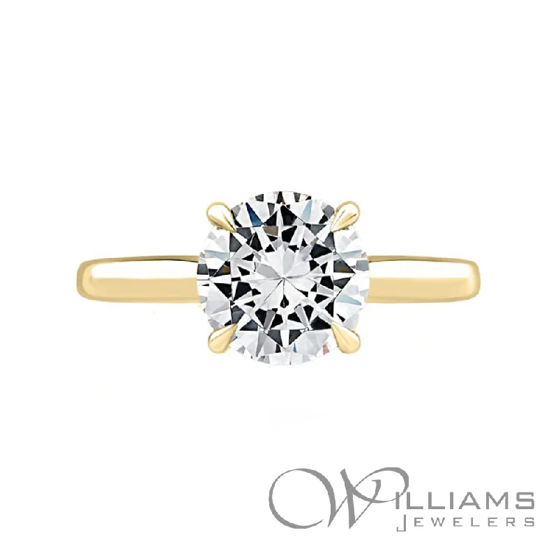 minimal diamond bar necklace A Jaffe 14 Karat Diamond Engagement Ring