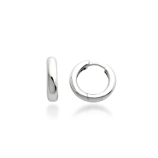 minimalist wedding band set Small Snap Hoop Earring