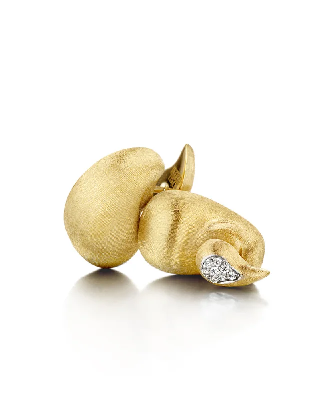 gold and turquoise statement ring "Cashmere" Gold and Diamonds 3 in 1 Earrings