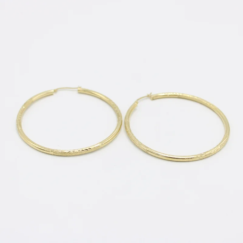 yellow sapphire engagement ring 14K Fancy Women's Hoops Yellow Gold