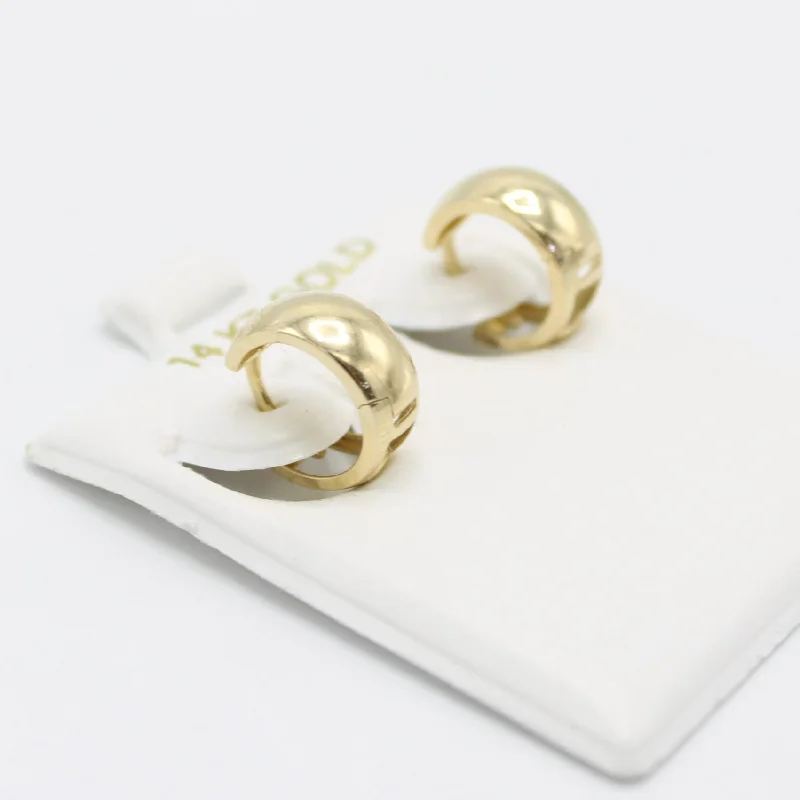 butterfly pendant necklace delicate 14K Women's Hoops Yellow Gold