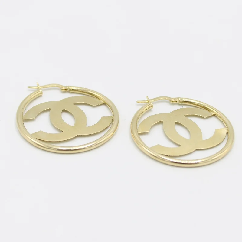 personalized engraved signet ring 14K Women's Hoops Yellow Gold