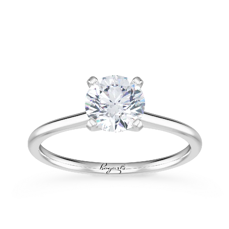 vintage-inspired moonstone necklace Petite Solitaire Engagement Ring