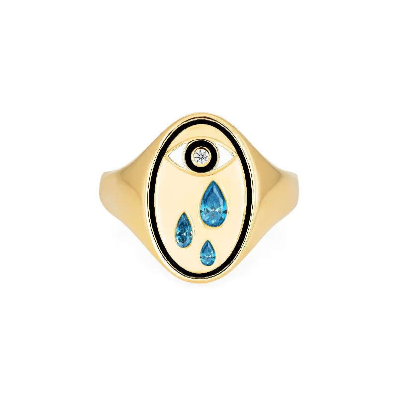 dainty chain bracelet layered Cry Baby Signet