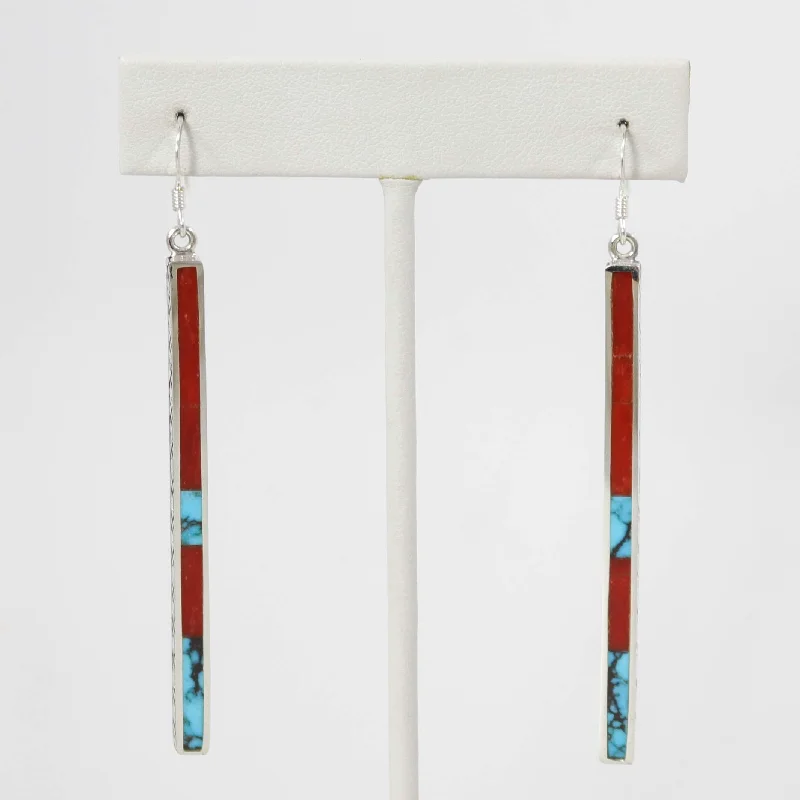 unique gemstone cocktail ring Dancing Stick Earrings