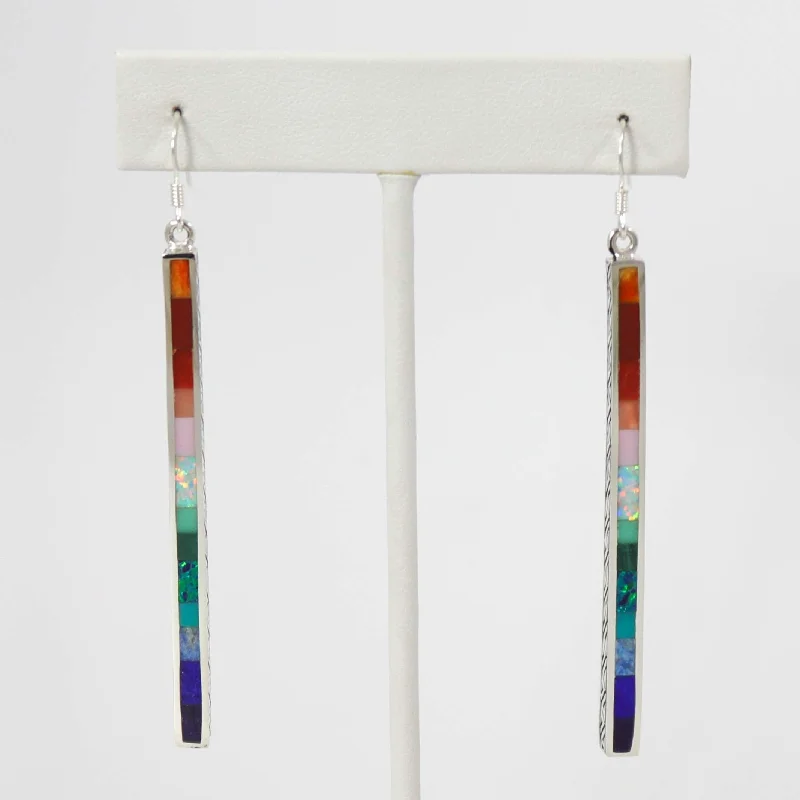 natural crystal pendant necklace Dancing Stick Earrings