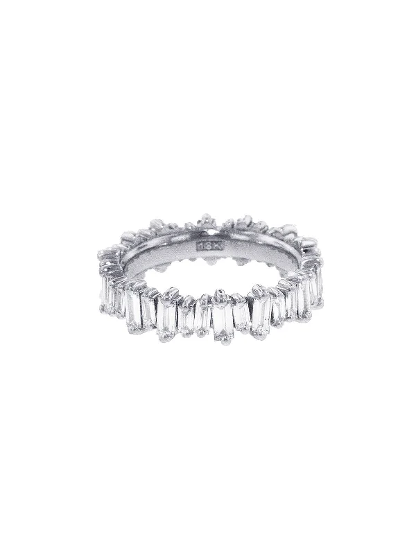unique square diamond ring Diamond Baguette New Classic White Gold Eternity Band Ring unique square diamond ring Diamond Baguette New Classic White Gold Eternity Band Ring