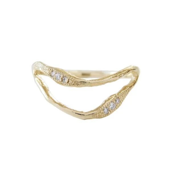men’s engraved stainless steel bracelet Double Tide Ring