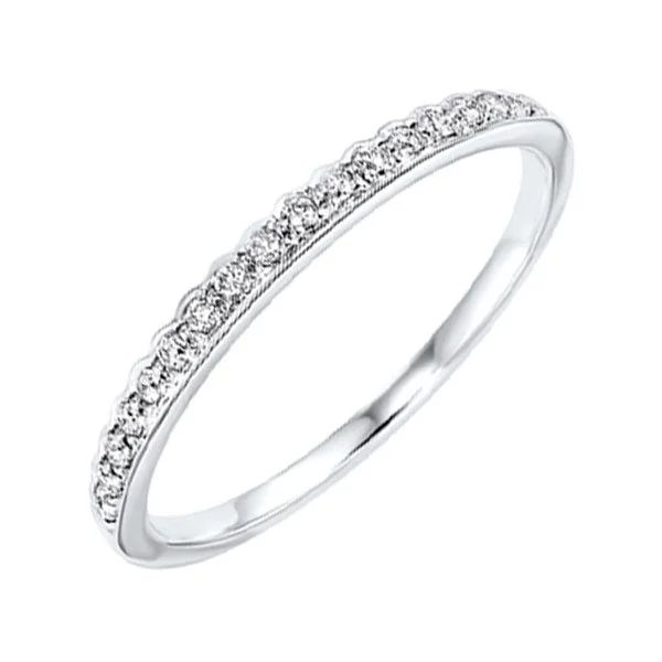 dainty opal nose ring 10K White Gold Diamond Stackable Ring