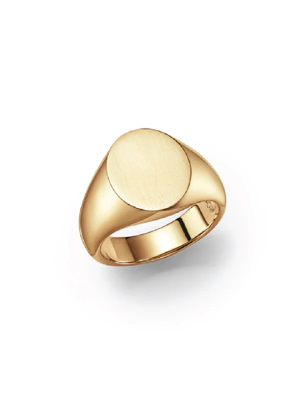 gothic claw ring men’s silver Signet, 18K Yellow Gold Ring