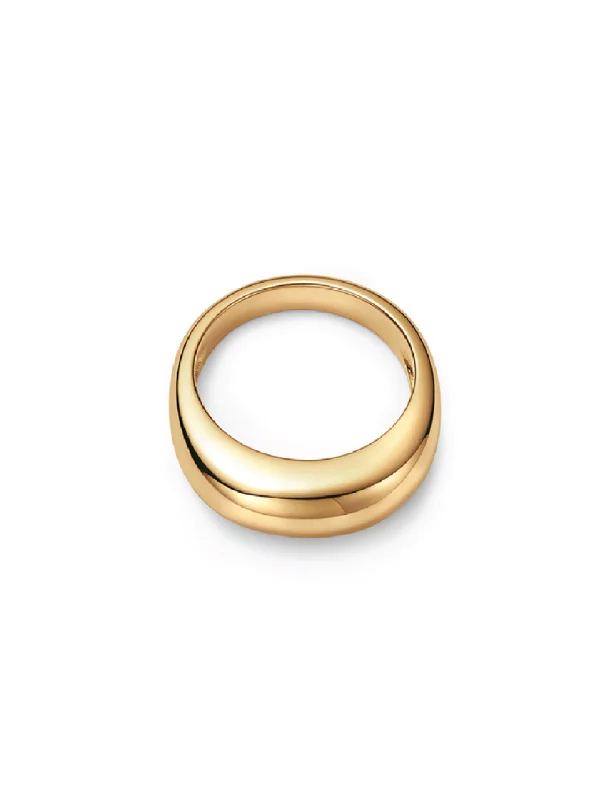 real diamond eternity band Vaulted, 18K Yellow Gold Ring