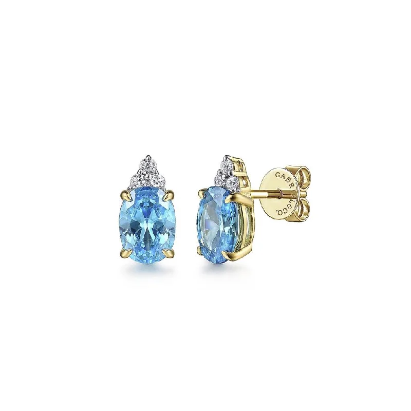 handcrafted beaded hoop earrings Gabriel & Co 14K Yellow Gold Diamond And Swiss Blue Topaz Stud Earrings handcrafted beaded hoop earrings Gabriel & Co 14K Yellow Gold Diamond And Swiss Blue Topaz Stud Earrings