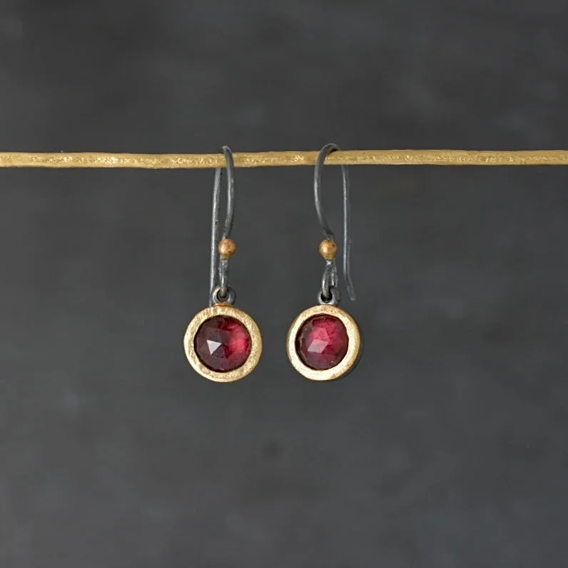 vintage sapphire engagement ring Garnet Bubble Earrings