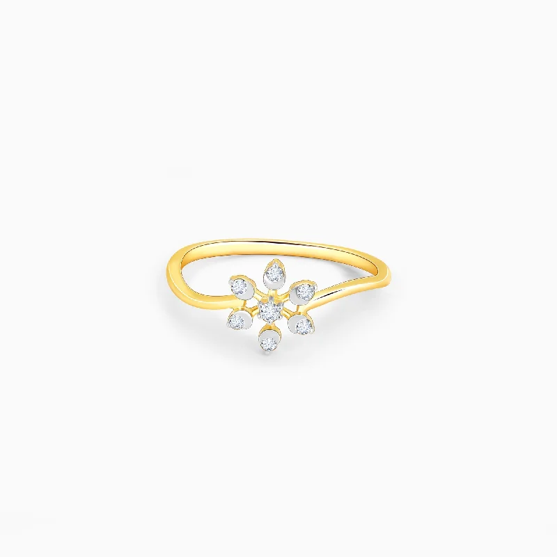 rose gold anklet chain Gold Blossoming Beauty Diamond Ring