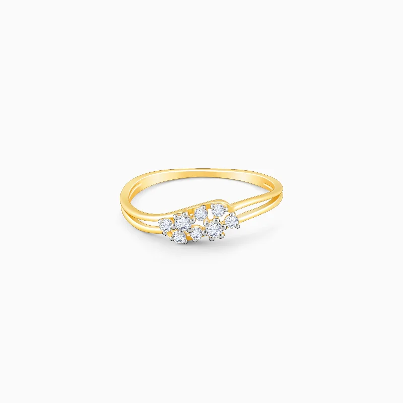 custom star sign necklace Gold Captivating Brilliance Diamond Ring