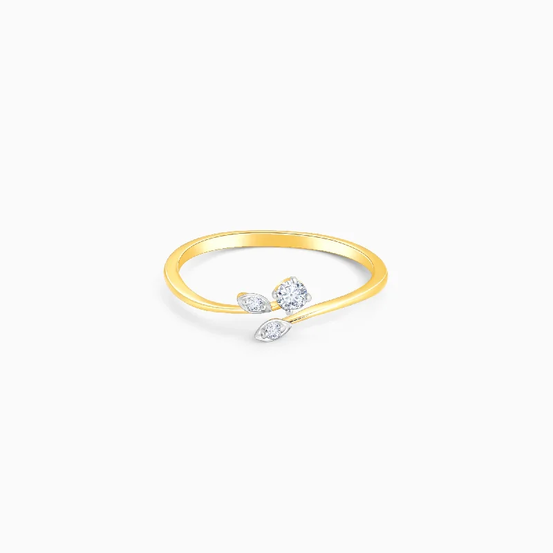 elegant pearl bridal set Gold Simplicity Diamond Ring