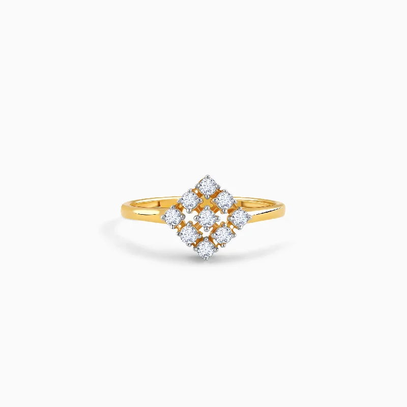 butterfly pendant necklace delicate Gold Vierkant Diamond Ring