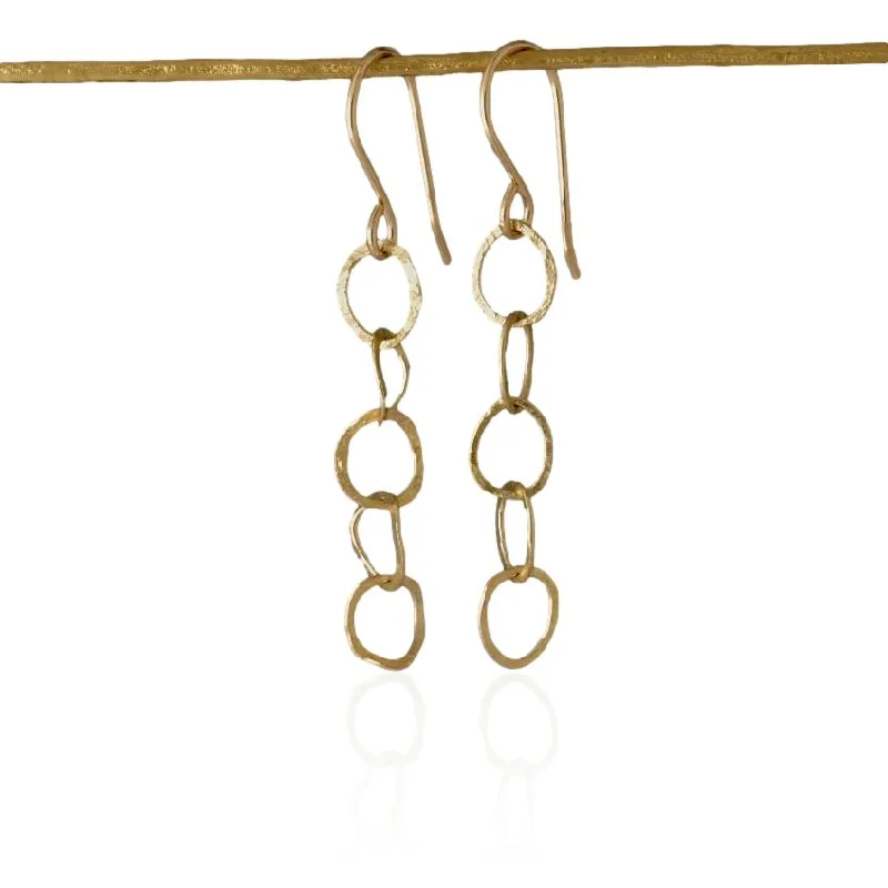 gold daisy stud earrings Grain Earrings