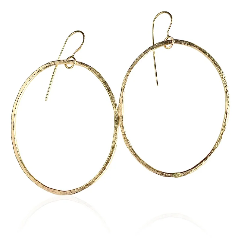 antique filigree wedding band Happy Hoop Earrings / Oval