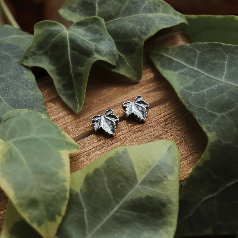 handcrafted gemstone pendant Hedera Ivy Mini Studs