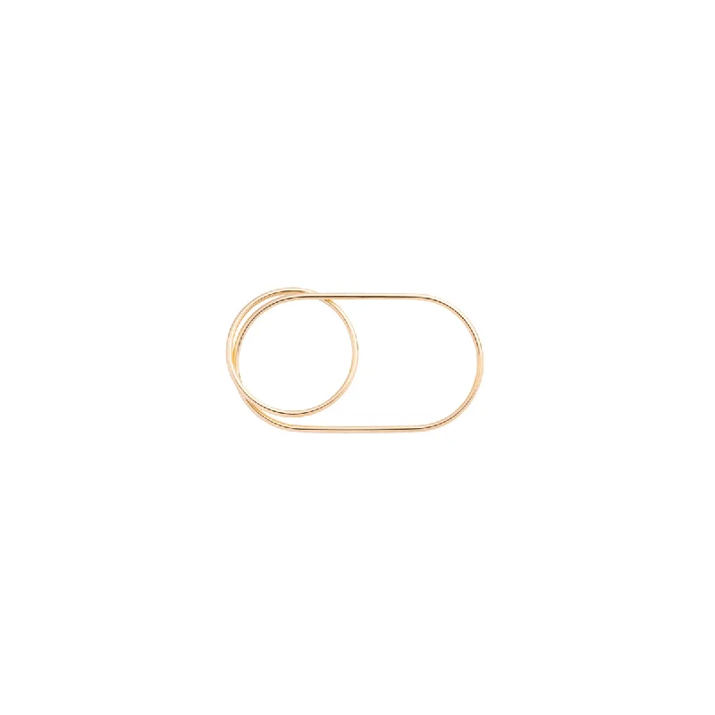celestial star ring gold "All About Basics" Double Finger Ring