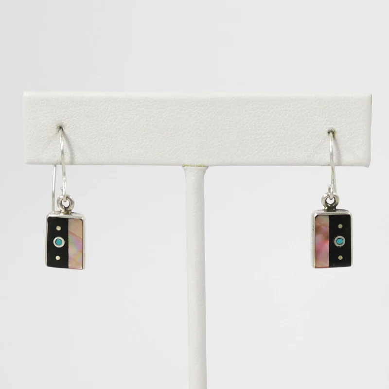 unique wooden bead necklace Inlay Earrings
