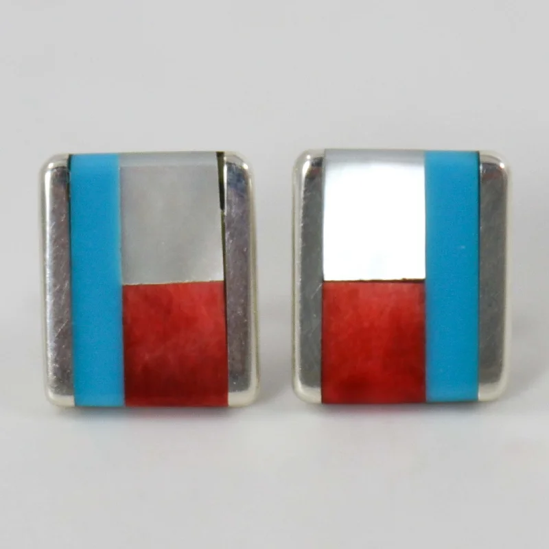 rose gold cubic zirconia earrings Inlay Earrings