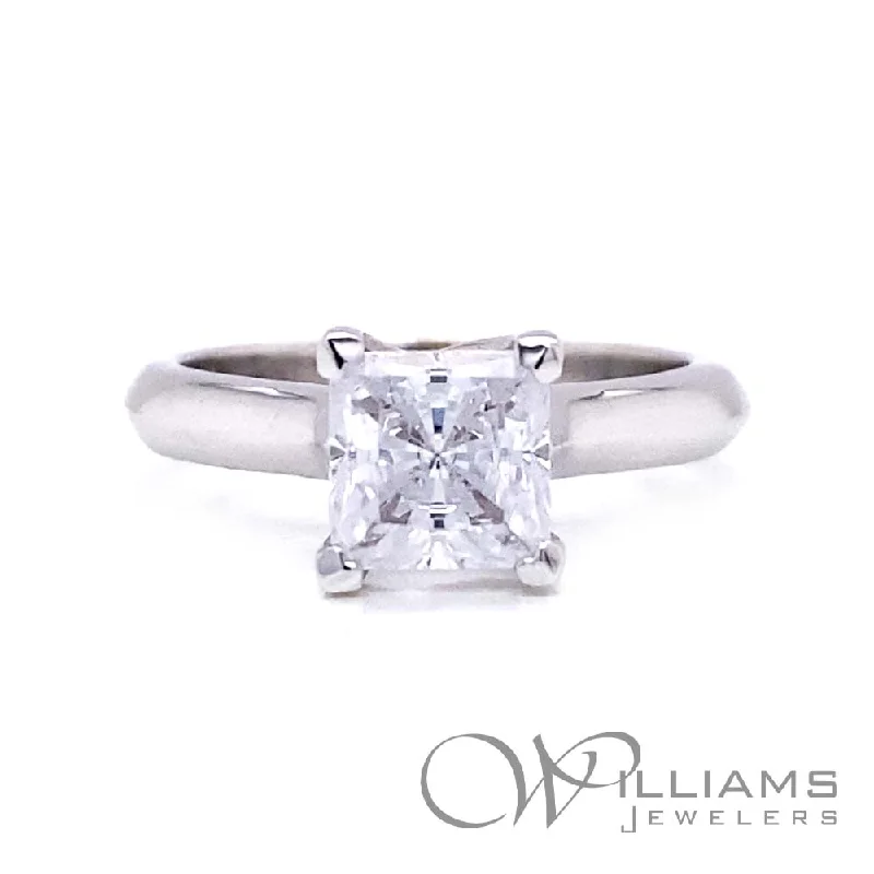 unique blue topaz ring Intertwined 14 Karat Diamond Engagement Ring