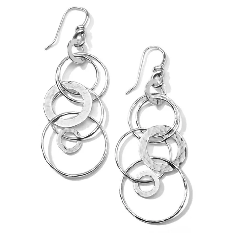 handcrafted sterling silver necklace Ippolita Sterling Silver Classico Medium Hammered Jet Set Drop Earrings