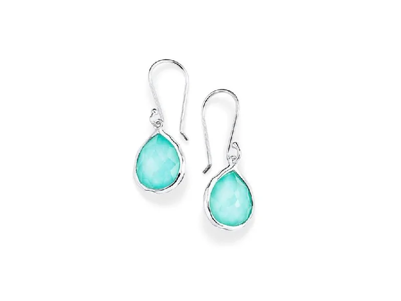 men’s sterling silver cufflinks Ippolita Sterling Silver Turquoise Mini Teardrop Earrings