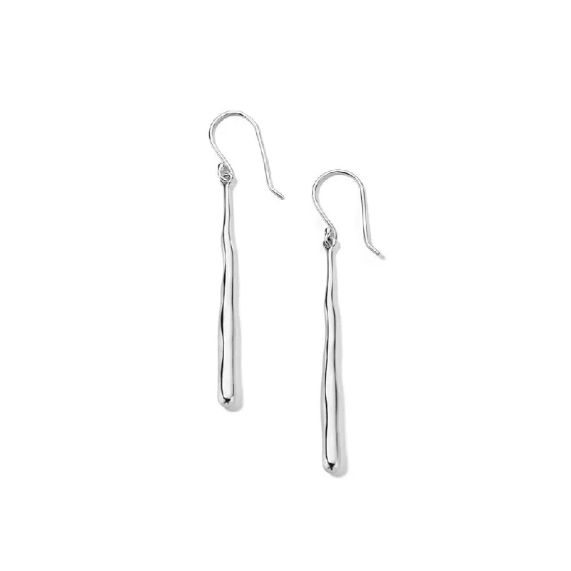 simple gold hoop earrings Ippolita Sterling Silver Squiggle Stick Earrings