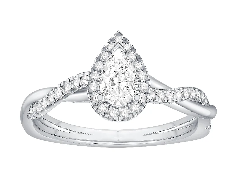 handmade raw stone engagement ring 14K White Gold Diamond Engagement Ring (.73ctw) handmade raw stone engagement ring 14K White Gold Diamond Engagement Ring (.73ctw)