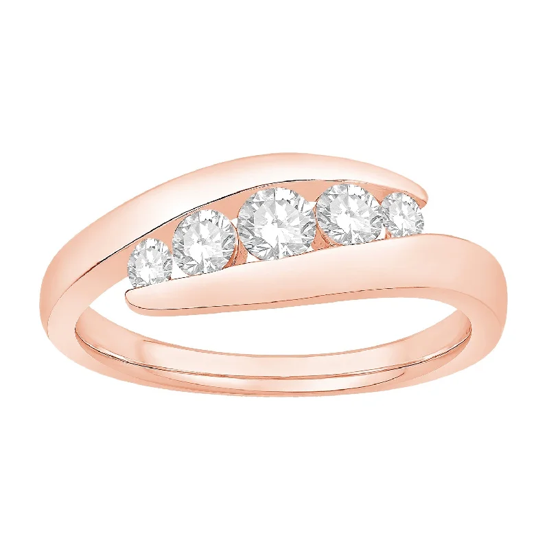 handmade silk thread earrings 14K Rose Gold Diamond Fashion Ring