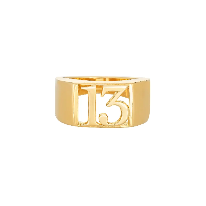 rustic wooden bead bracelet Lucky 13 Ring
