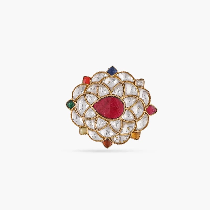dainty ruby stacking rings Malar Navaratna Silver Ring
