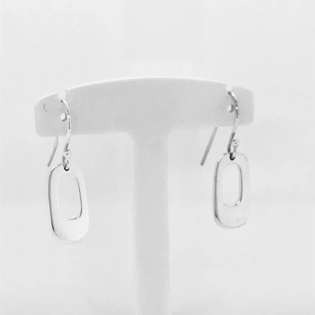 dainty ruby stacking rings MCM Geo Shape Earrings #3