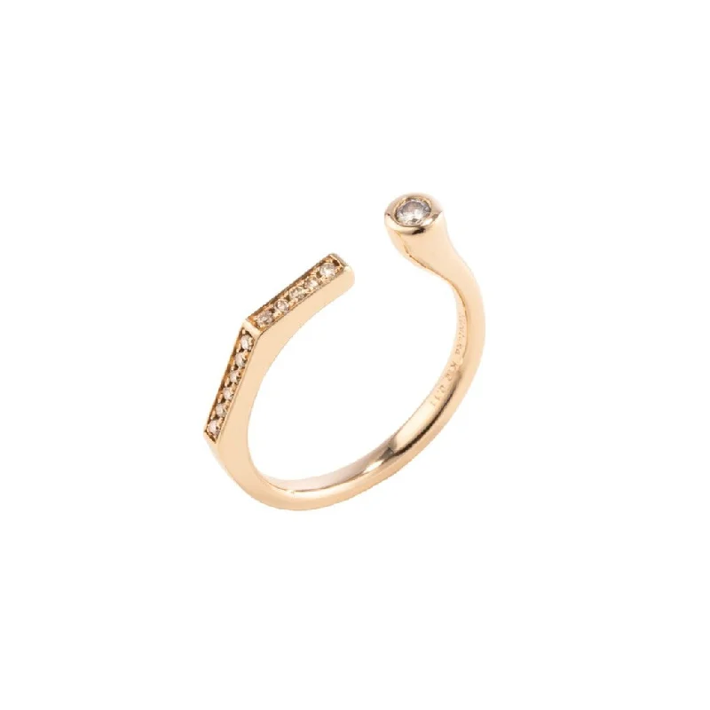 tiny opal stud earrings 【Made-To-Order】"Manhattan" Diamond Cuff Ring