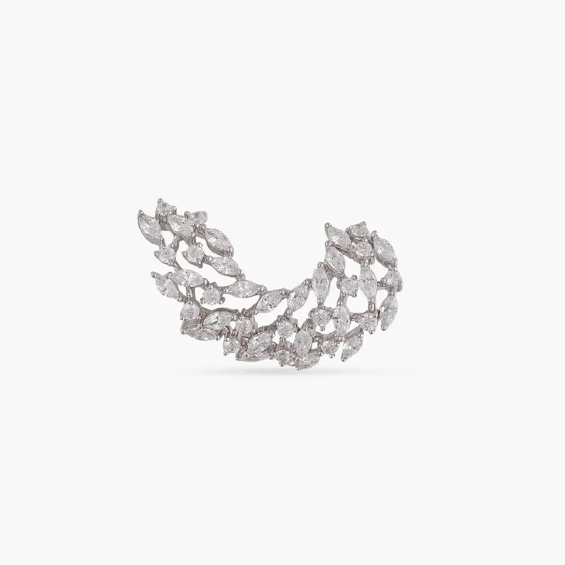 chunky gemstone cuff bracelet Millenia CZ Silver Ring