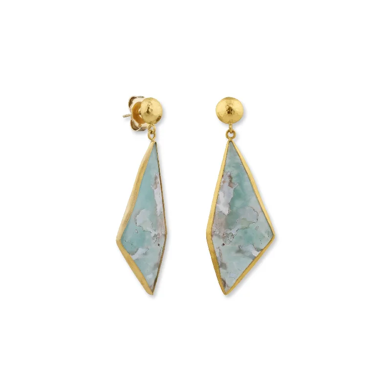 amethyst gemstone engagement ring My World Aquaprase Drop Earrings