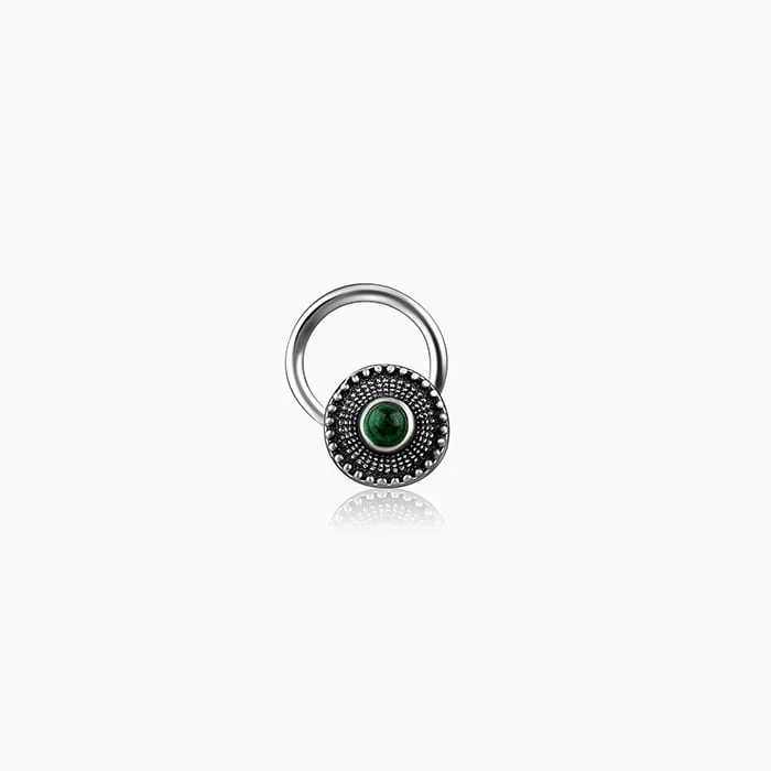 gold opal ring Oxidised Silver Bottle Green Nose Pin