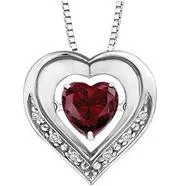 gold-plated snake chain bracelet Sterling Silver Diamond & Ruby Pulse Necklace