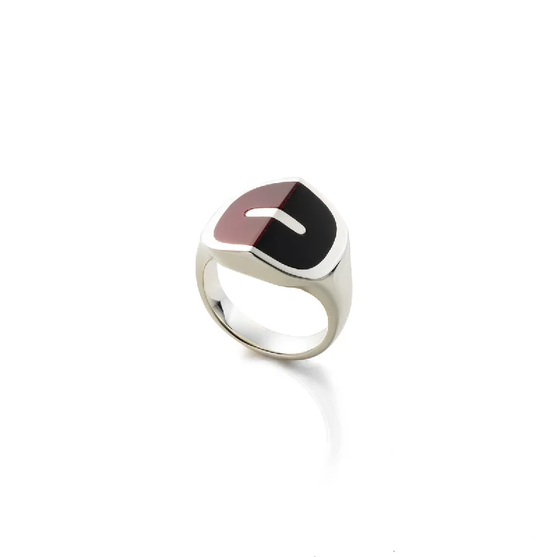 handcrafted filigree ring silver 【Made-To-Order】 "EQUINOX"-Pyramid Onyx Carnelian Ring handcrafted filigree ring silver 【Made-To-Order】 "EQUINOX"-Pyramid Onyx Carnelian Ring