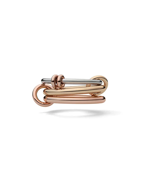 adjustable gemstone choker Raneth MX Sterling Silver, Yellow and Rose Gold Ring
